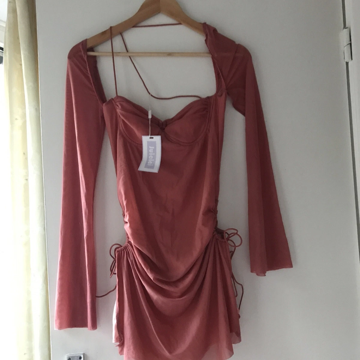 JUICICI Hollow Halter Mini Dress NEW TAGS ON SIZE L | eBay