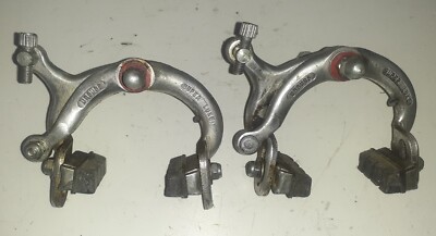 Paar Rennrad Bremssättel gemarkt URSUS aus Aluminium Colnago Carnielli