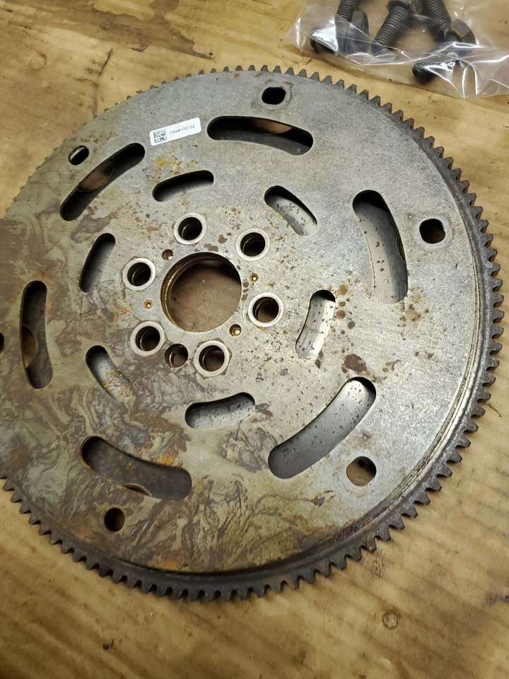 2006-09 BMW E60 530i 528i 525i PLACA FLEXÍVEL VOLANTE FABRICANTE DE EQUIPAMENTO ORIGINAL 7548102 - Imagem 4 de 4