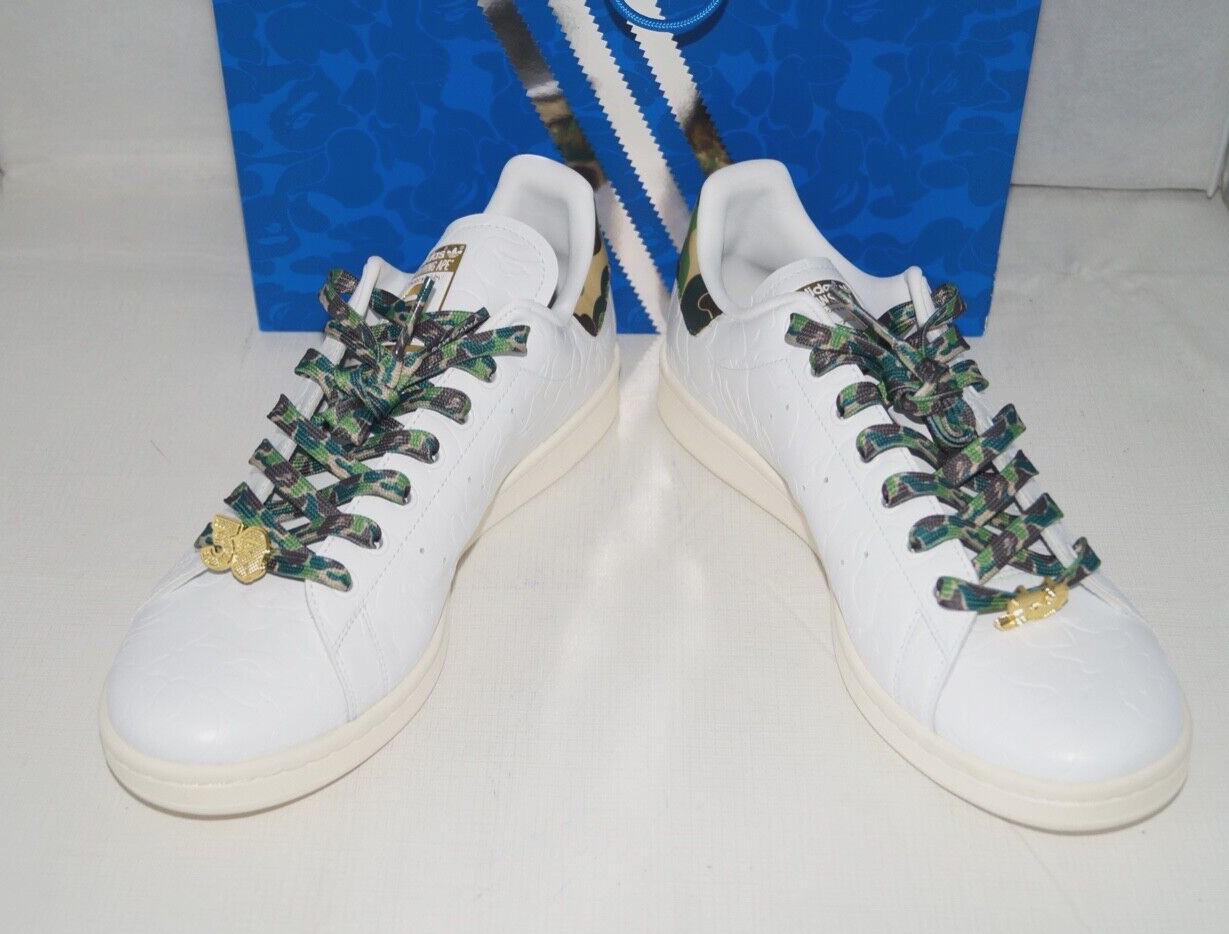 NIB Authentic ADIDAS STAN SMITH BAPE 30TH EDITION Leather Men's Shoes 11 M thumbnail 4