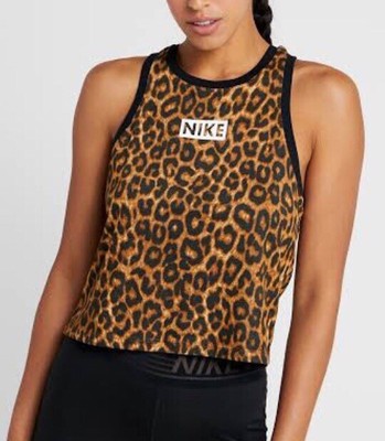 nike leopard crop top