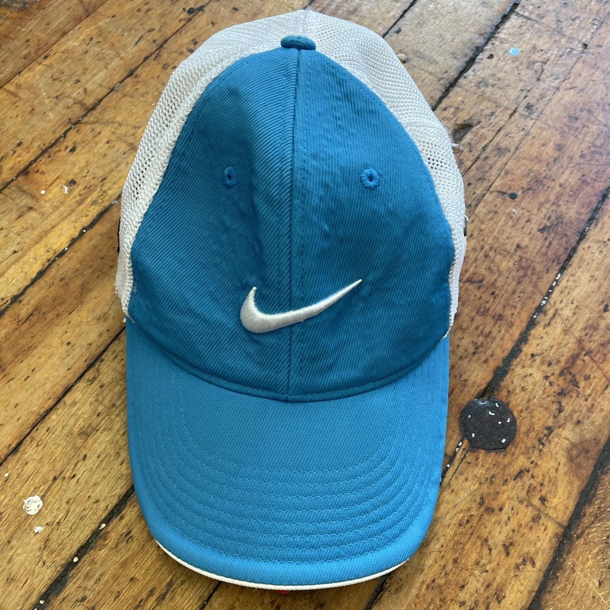 NIKE ONE VR Swoosh LOGO White Blue NIKEGOLF FlexFit Hat Cap eBay