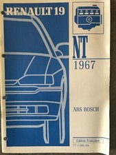 manuel d’atelier NT 1967  MR 293 renault 19 R19 phase 2 ABS BOSCH
