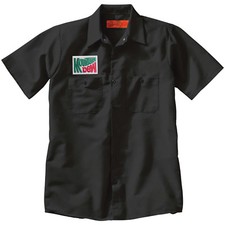 MOUNTAIN DEW Embroidered PATCH + Delivery Man Uniform WORK SHIRT Soda Pop Cola
