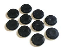 (10) 1-1/4" Inch Black Rubber FLUSH MOUNT HOLE PLUG Sheet Metal Auto Body Panel