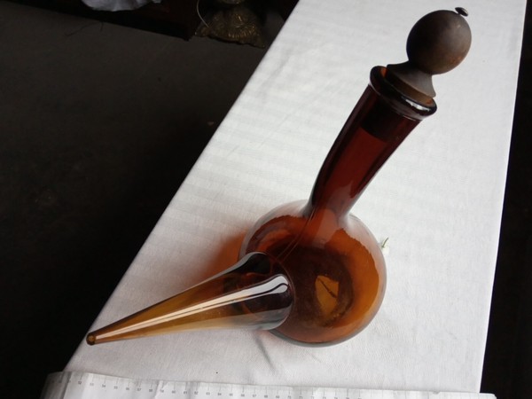 Porrón con tapa antiguo