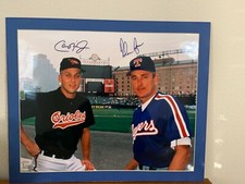 1993 All-Star game autographed photo of Cal Ripken Jr. and Nolan Ryan Limited 