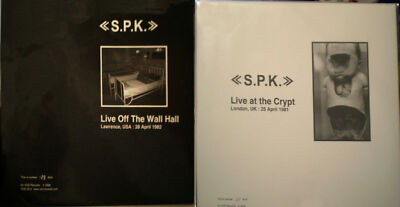 SPK Live At The Crypt USA London UK SLEEVEx2 NO VINYL VOD 50 DOKUMENT BOX LP
