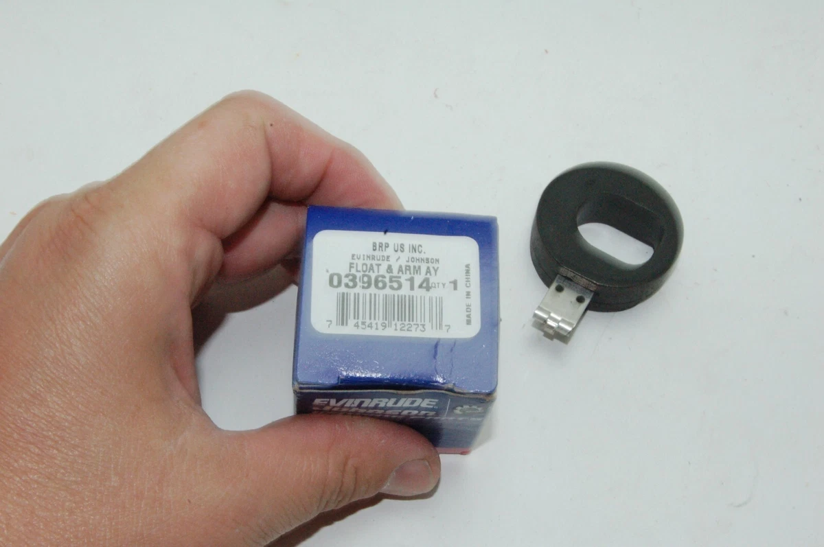 NEW GENUINE Evinrude Johnson 0396514 Float & Arm OEM OMC 396514  