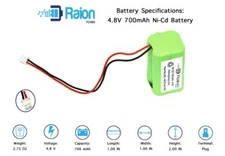 Raion Power 4.8V 700mAh Exit Light Battery For OSI�OSA126�OSA-126