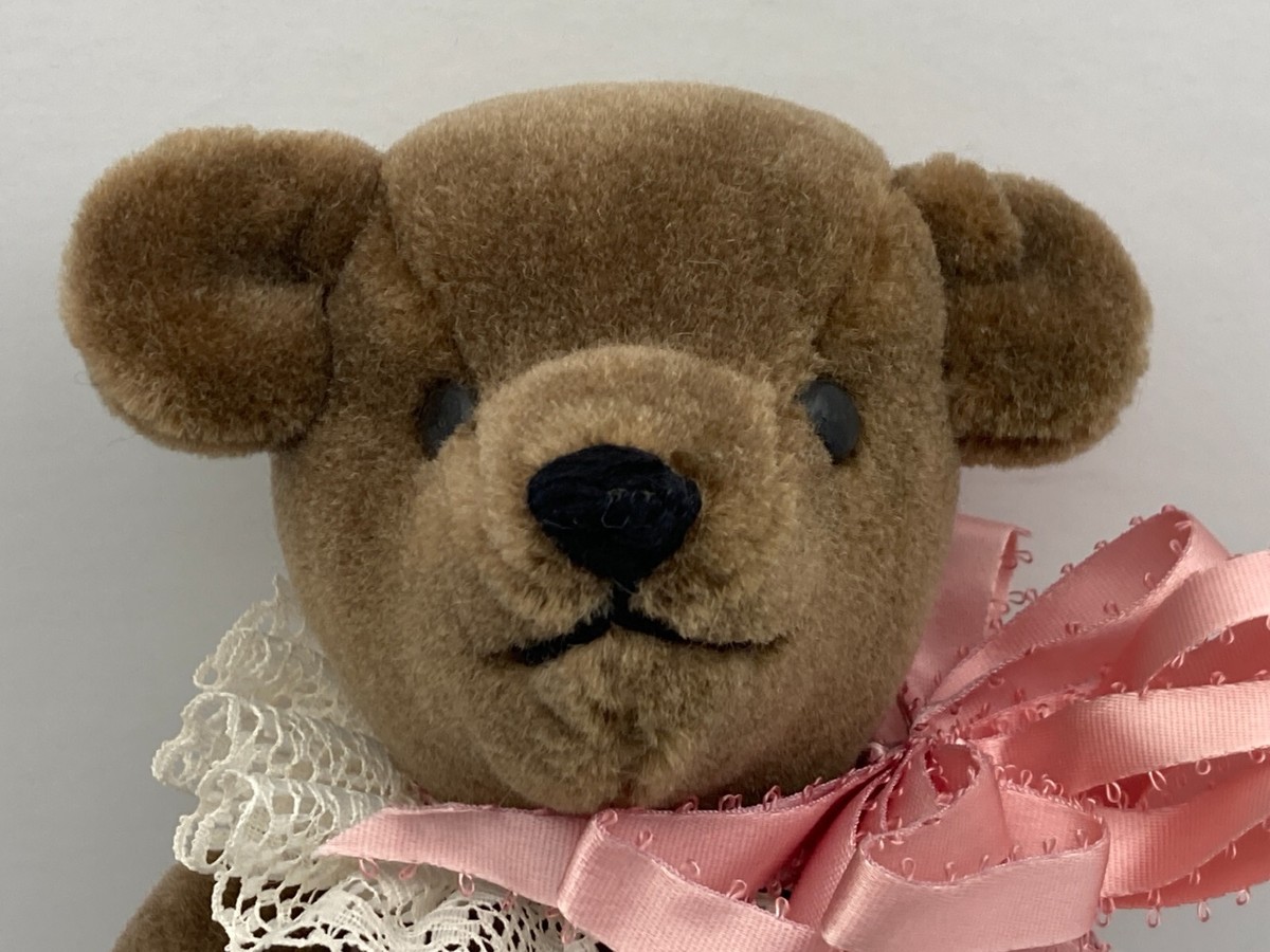 Vintage Teddy Bear Jointed HUMPBACK Brown Mohair 12.5