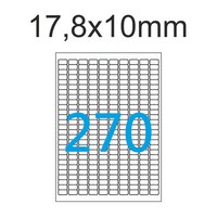 10 Blatt A4 17,8X10 Mm Etiketten Weiß Mayspies Preisschild 270 Aufkleber 17X10
