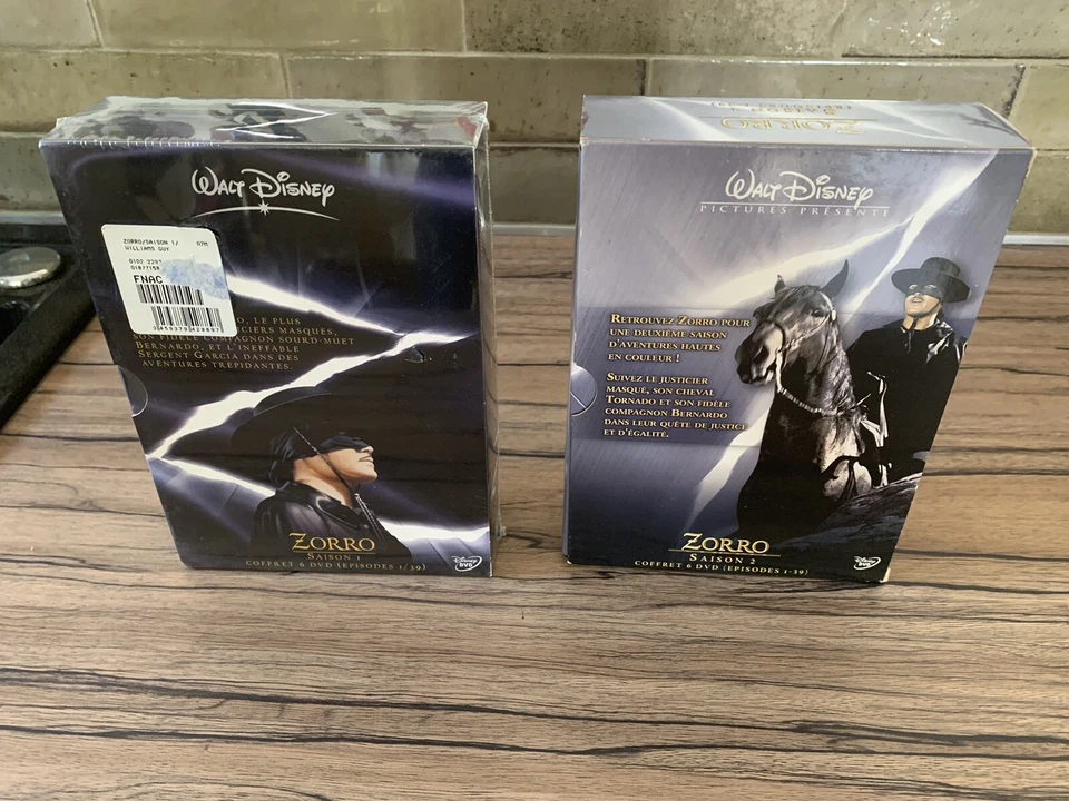 Coffret DVD Zorro Saison 1(neuve) et 2 , coffret 6 dvd , disney . - Photo 3/4
