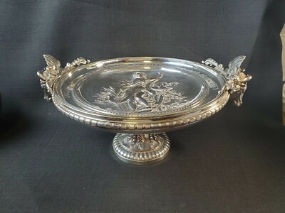 アンティーク雑貨 Christofle Coupelle Marquise de Paiva Antique Christofle Silverplate Tazze French Horticultural Trophy