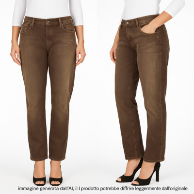 Ralph Lauren Damen Jeans Größe W28 W29 W30 Kakaobraun Madison Bootcut Denim