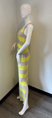 Joie Women's Yellow Dress Yellow Striped Maxi Dress Size Small - Picture 3 of 13