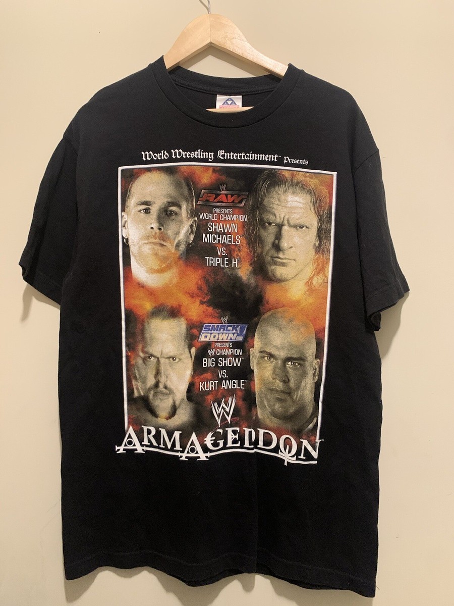 Vintage WWE PPV Armageddon 2002 Wrestling WWF Shirt LARGE | eBay