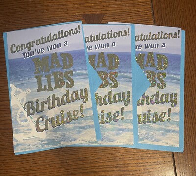 Mad Libs Cruise Happy Birthday Mad Libs Greeting Card American Greetings