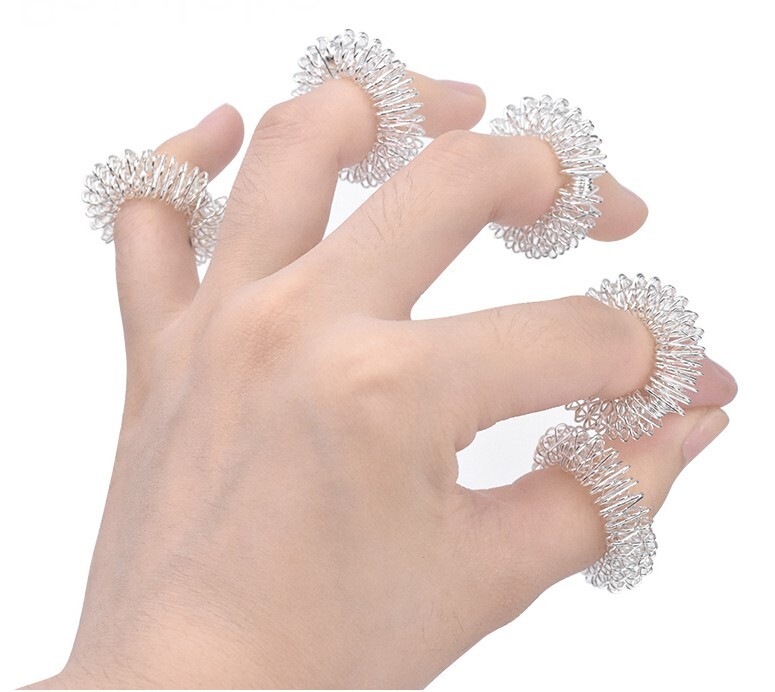 5 Stück Massagering, Arthroroller, Fingermassage, Schmerztherapie, Akkupressur