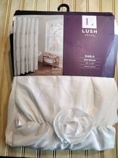 Lush D cor - Darla Shower Curtain White..Still in factory packaging.