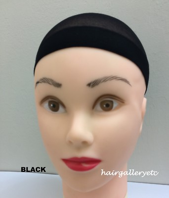 6 pc Stocking Wig Cap Wig Liner Weaving Cap Black Brown Neutral Nylon Stretch