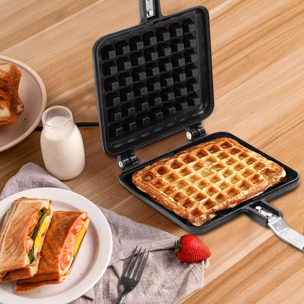 Stove top waffle sale maker