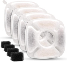 8Pcs Pet Fountain Filters Replacement Compatible with Veken 95Oz/2.8L Dog Water