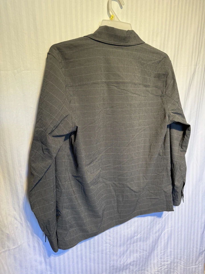 THEORY Men's Selk Check Stretch Jacket New Gray Size M - Image 4 of 4
