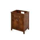 30" Chatham Chocolate Wood Single Bathroom Vanity Shaker + A Soft-Close Drawer