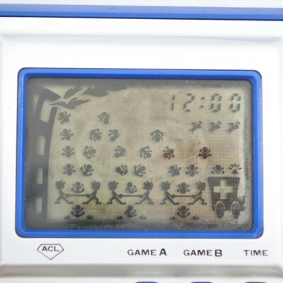 LCD FIRE Game Watch Console Boxed RC-04 Tested Nintendo JAPAN Game