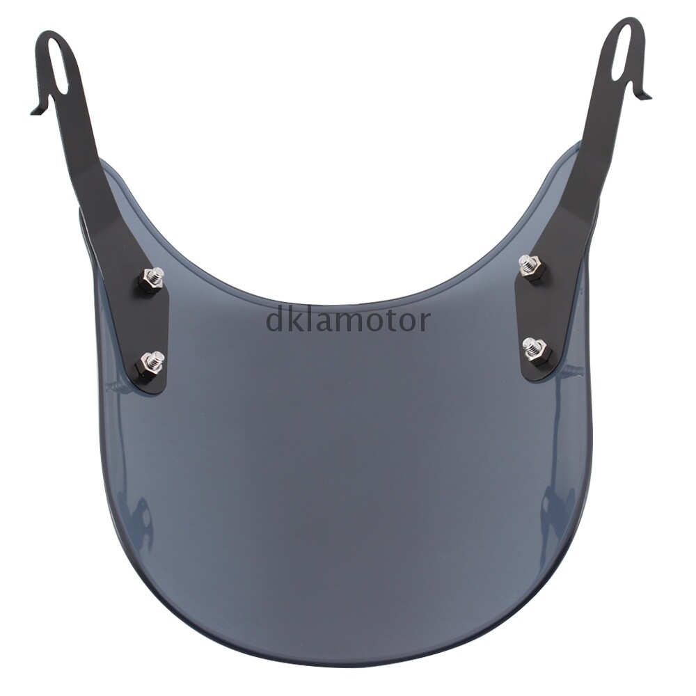 5"7" UniversalRound Smoke Motorcycle Windshield Windscreen Headlight