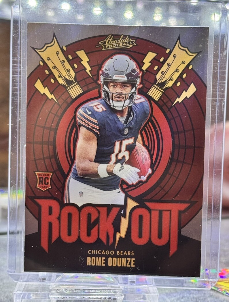 2024 PANINI ABSOLUTE ROME ODUNZE ROCK OUT ROOKIE RC CHICAGO BEARS