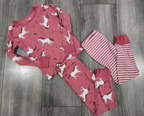 Carter's Girls 3-piece Unicorn Pajama Set EUC Sz 5T - Picture 1 of 2