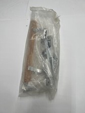 Prime-Line Diecast Chrome and Wood Sliding Door Lock with Handle, Flush Mount