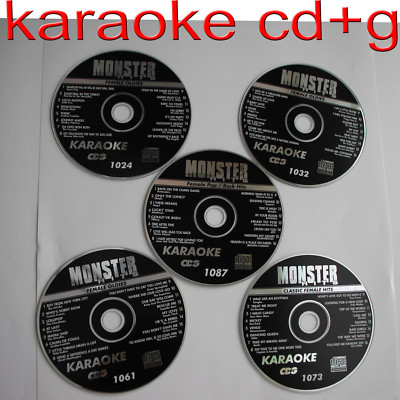 KARAOKE MONSTER HITS 5 CDG DISC FEMALE, OLDIES, CLASSICS,POP/ROCK, NEW