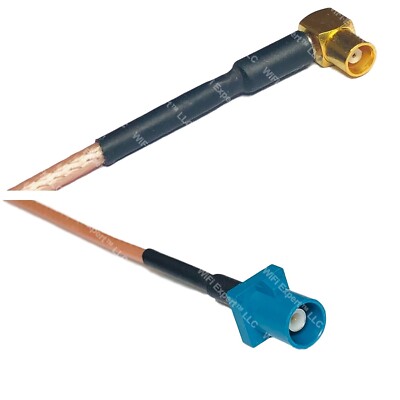 RG316 MCX FEMALE ANGLE to Fakra Z Male RF Cable Rapid-SHIP LOT