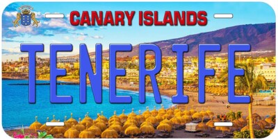 Tenerife Canary Islands Novelty Car License Plate