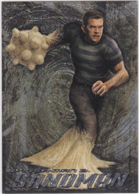 Spider-man 3 2007 Movie SANDMAN Etched Foil S1 Trading Card VF/NM