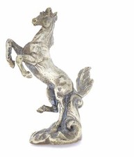 Koń wspinający się z cokołem świetna mosiężna figurka wysokość 6,5 cm XI-T-05