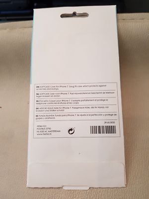 Coque Souple Transparente HEMA Pour IPhone 7 - Dos Doré, Protection AR (neuf)