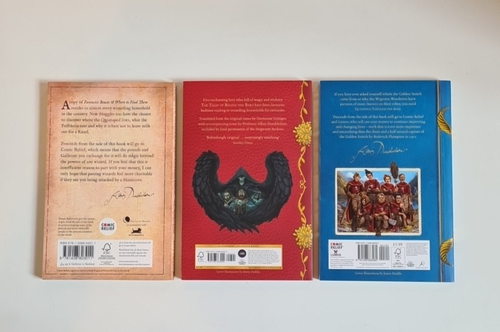 3 x Hogwarts Bibliothek pbs Beedle Bard, Phantastische Tierwesen & Quidditch im Wandel der Zeit - Bild 2 von 17