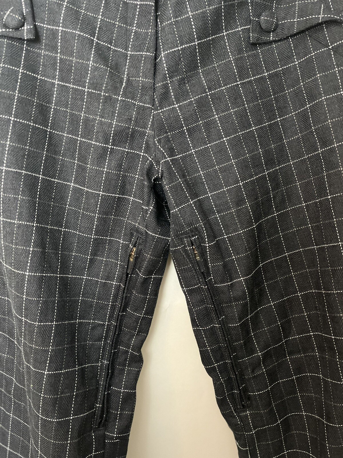 Obermeyer Method Shell Plaid Ski Pants Black Wind… - image 6