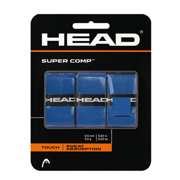 Ракетка для бадминтона HEAD Super Comp Tennis Over Grip Cushion синяя 05 мм 1 ШТ 285088 2990₽