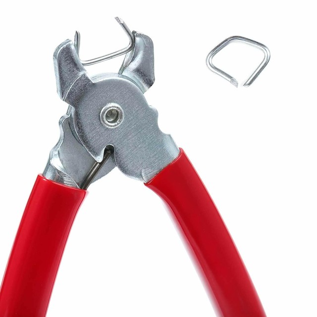500Pcs 3/4" Galvanized Professional Upholstery Hog Rings Kit For Bungee