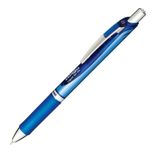 BLN75-C Pentel EnerGel RTX Deluxe Gel Pen, 0.5mm Needle, Blue Ink, Pack of 5 - Picture 1 of 1