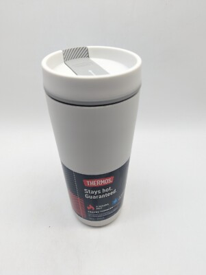 Thermos 18 oz  Vacuum Insulated Double Wall Stainless Hot Cold Tumbler - White