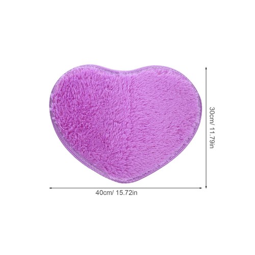 Heart-shaped Carpet Area Rug Green Decoration Floor Mat for Home - Picture 6 of 12
