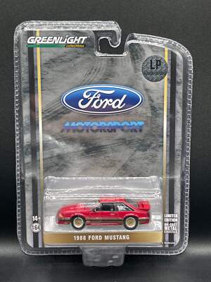 GREENLIGHT 1988 Ford Mustang Motorsport SLN Red LP Exclusive 1:64