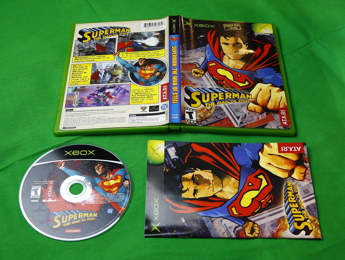 Superman :The Man of Steel • Microsoft Xbox System/Console