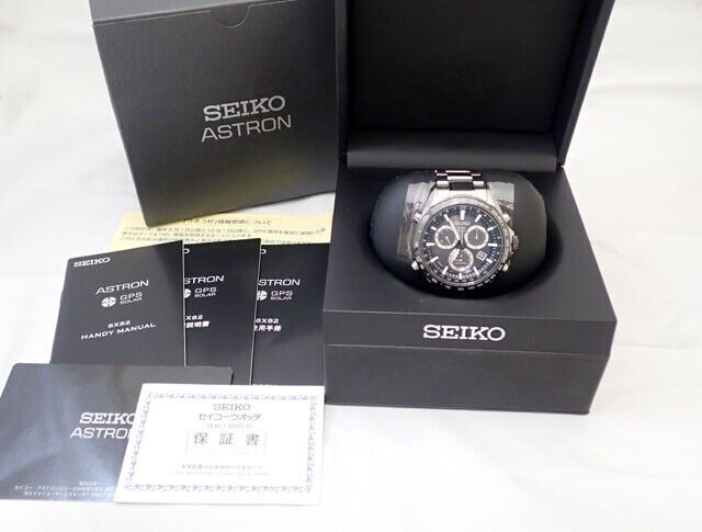 Seiko Astron SBXB011 GPS Men's Watch Stainless Ceramic Black Seiko Astron SBXB011 GPS Men's Watch Stainless Ceramic Black